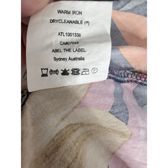 Anthropologie‎ Abel the Label Dress Womens Size M Santa Cruz Smocked Hi Low - Picture 9 of 13